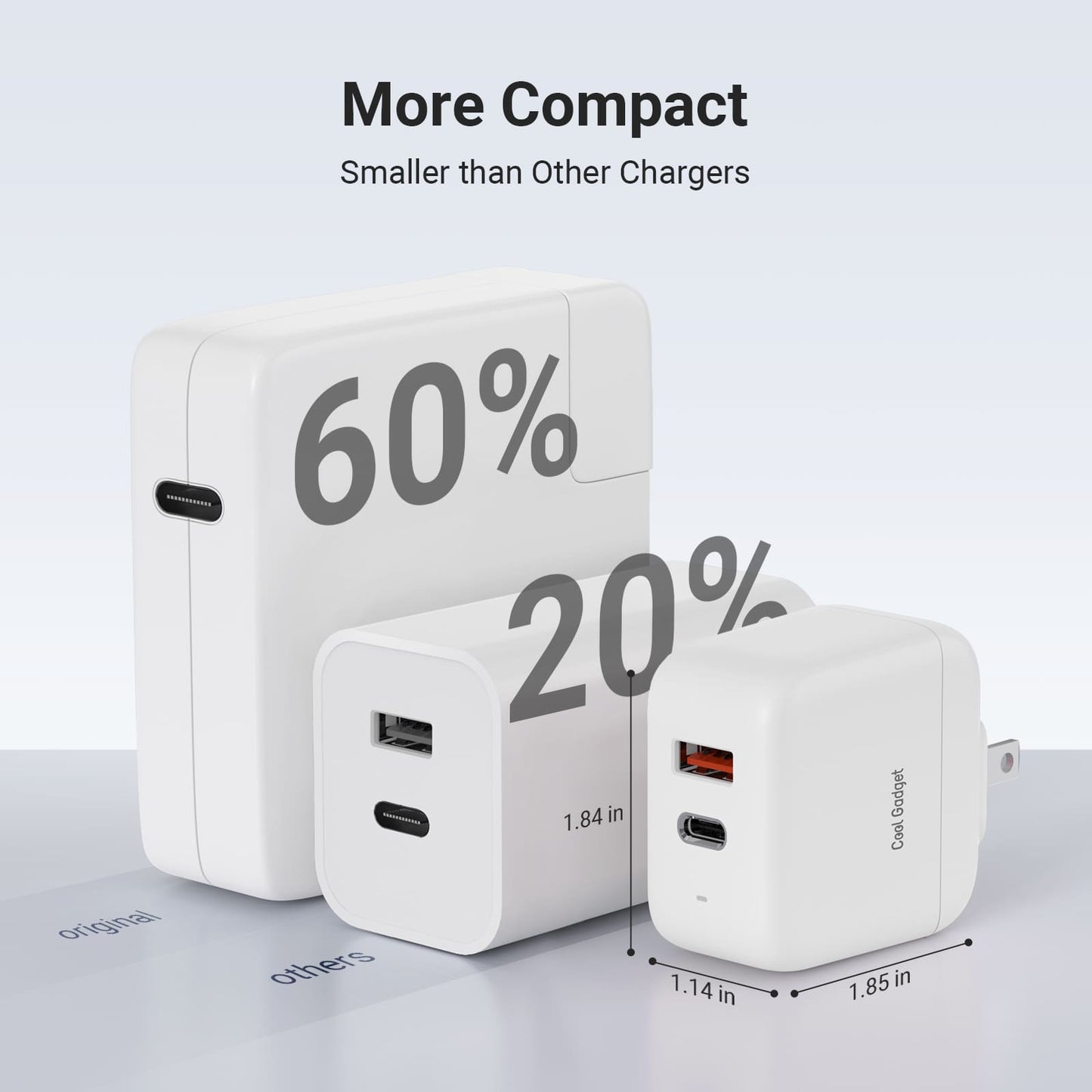 TrendEuroShop®Power Up Your Devices: 67W Dual Port USB-C Power Adapter