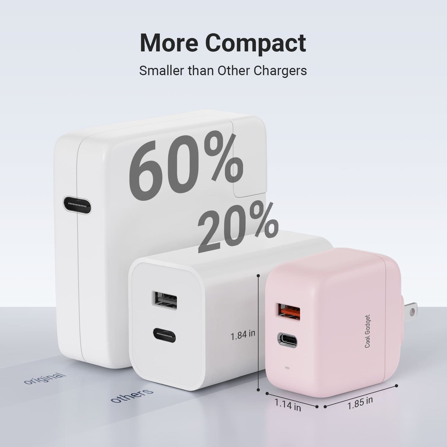 TrendEuroShop®Power Up Your Devices: 67W Dual Port USB-C Power Adapter