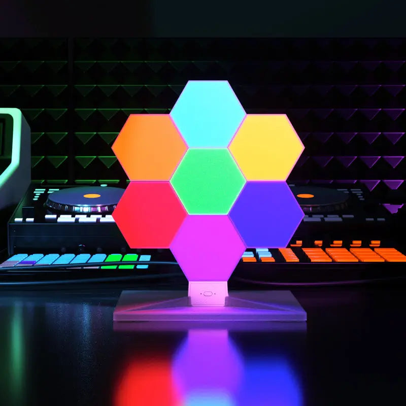 TrendEuroShop® RGB Hexagon Lighting Set - 7 Stunning Pieces!