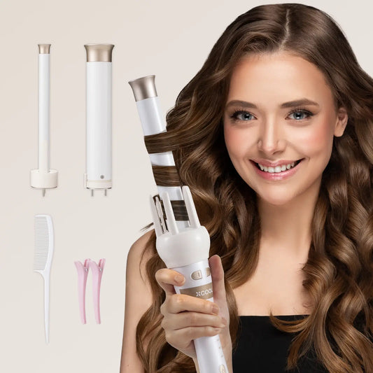 TrendEuroShop® Automatic Rotating Curling Iron Set for Effortless Waves